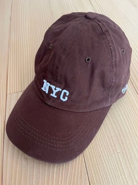キャップ 帽子 NYC ブラウン レディース
