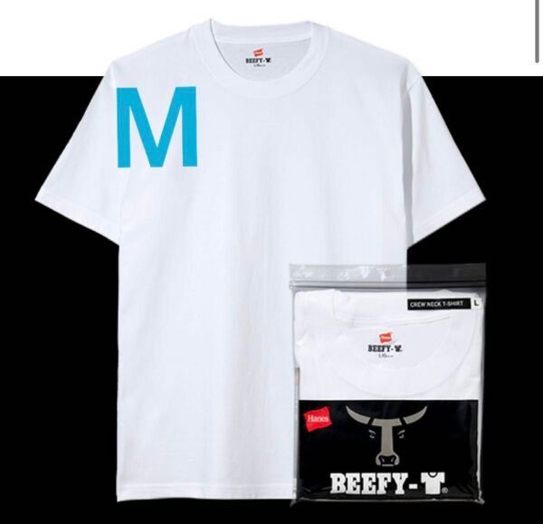 ヘインズ (Hanes) Tシャツ ビーフィー BEEFY 半袖 クルーネック 白 無地 H5180 M