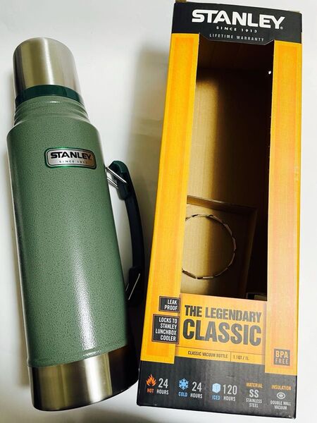 STANLEY スタンレー ステンレス製携帯用まほうびん(クラシック真空断熱ボトル)1リットル
