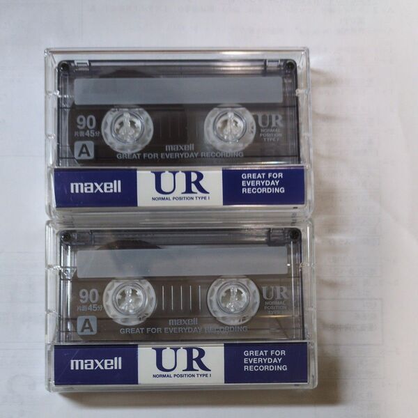 maxell UR 90分 カセットテープ 2本