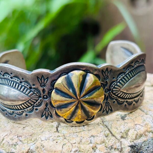 YEALOW クッシュマン シルバーバングル ナバホ navajo インディアン バングル シルバー インディアンジュエリー