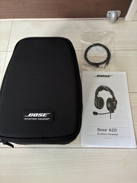 BOSE A20 aviation headset パイロット ヘッドセット おまけの分波コード付き