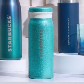 ☆★スターバックス★☆ ステンレスボトル グリッター ターコイズ