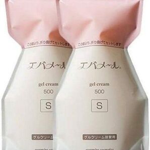 2個 エバメール ゲルクリーム Sタイプ 詰替 500g オールインワンジェル 箱出し リフィル Sタイプ詰替用