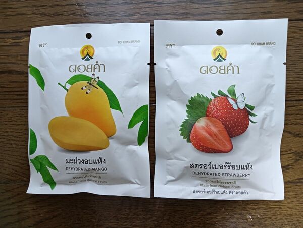 DOIKHAMドイカム ドライフルーツ マンゴー40g ストロベリー25g
