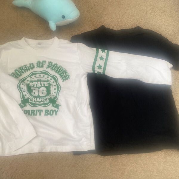 長袖Tシャツ 半袖Tシャツ 2枚セット キッズ 子供服 140cm