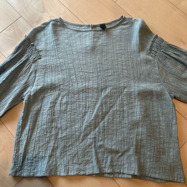 micalle milalle シャツ グリーン ブラウス トップス ミカーレ カットソー 半袖 Tシャツ