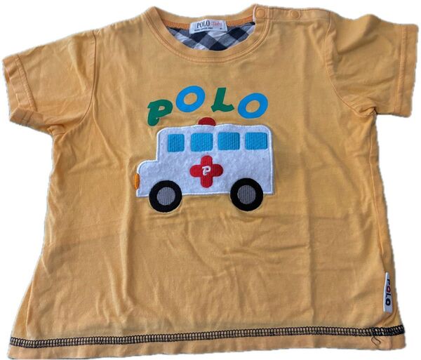 POLOベビー 半袖Tシャツ 半袖 男の子 90サイズ 救急車 乗り物