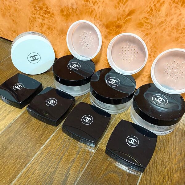 シャネル CHANEL メイク コスメ 空箱 空容器 ファンデーション容器 アイシャドウ容器 パウダー容器 ミラー セット