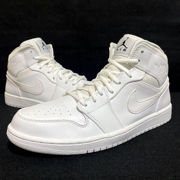 29.0cm NIKE AIR JORDAN 1 MID WHITE ジョーダン