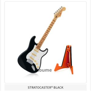 Fender ミニチュアコレクション フェンダー STRATOCASTER BLACK 白黒