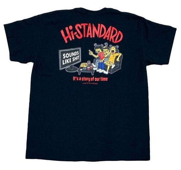 HI-STANDARD SLS Tシャツ 黒 XLサイズ ハイスタ PIZZA OF DEATH ピザオブデス サバシスター