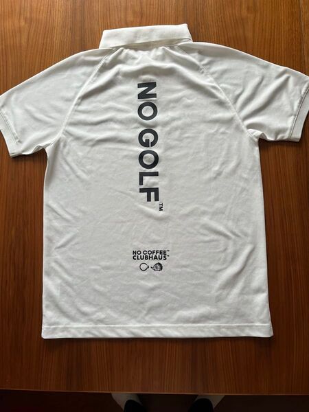 NO COFFEE × CLUBHAUS コラボポロシャツ ホワイト NO GOLF XSサイズ