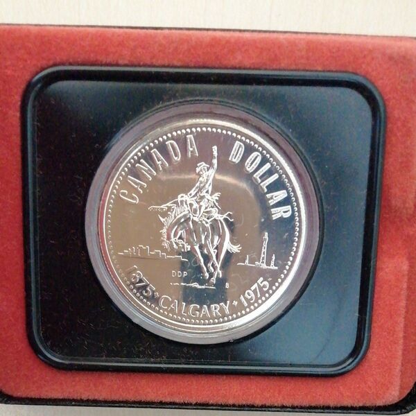 カナダ1ドル銀貨 カルガリー市100周年記念
