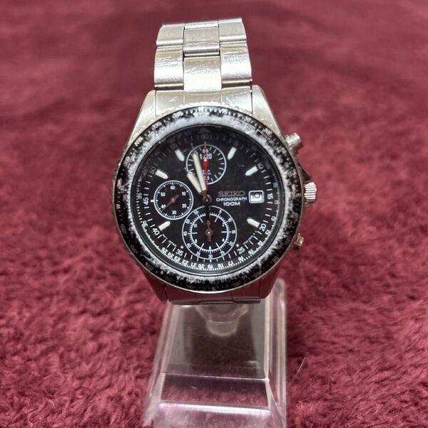 SEIKO パイロット クロノグラフ 逆輸入 SND253P1