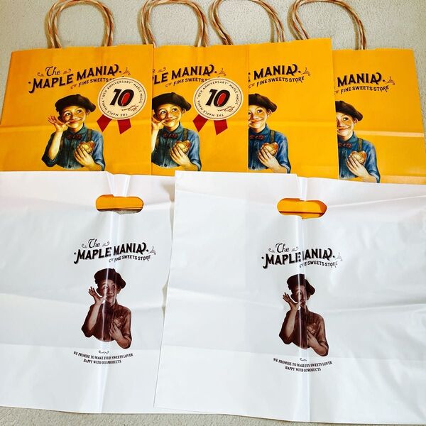 The Maple Mania 未使用品 ショッパー 6枚 まとめ売り 買い物袋 手提げ袋