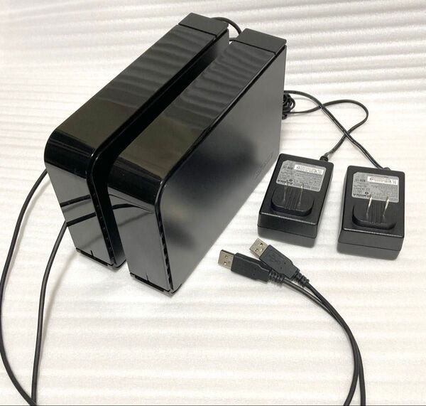 2TB 外付けHDD 2台セット HD-LB2.0TU2/N Buffalo