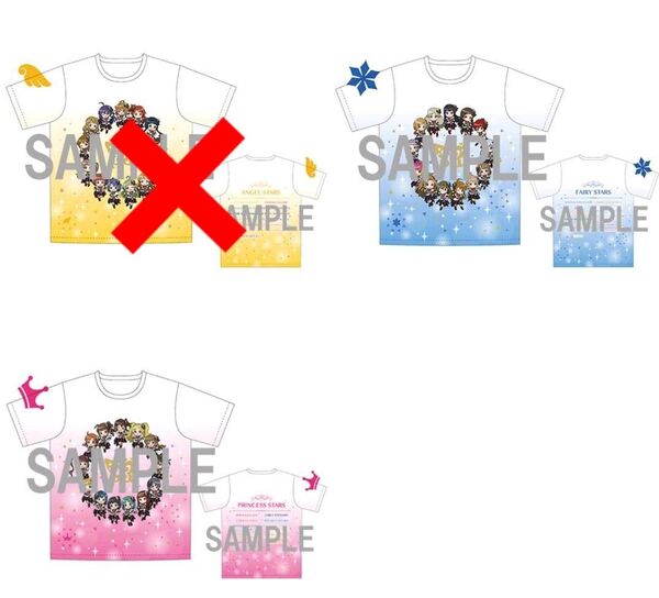 (2枚)THE IDOLM@STER アイドルマスター ミリオンライブ! フルグラフィックTシャツ