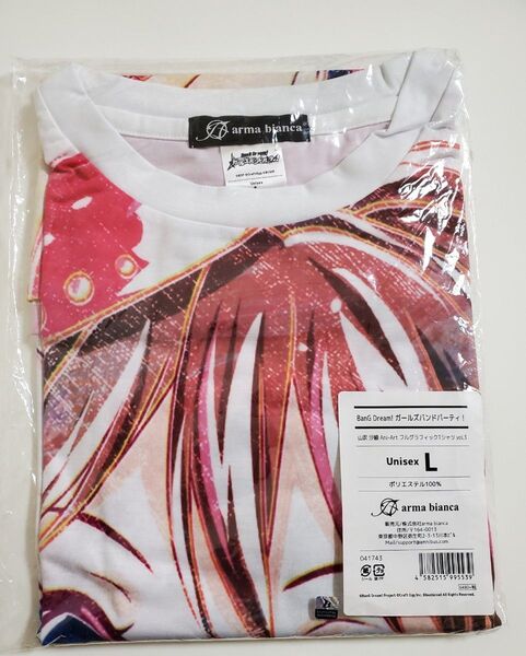 BanG Dream! ガールズバンドパーティ! 山吹沙綾 Ani-Art フルグラフィックTシャツ vol.3 ユニセックス L