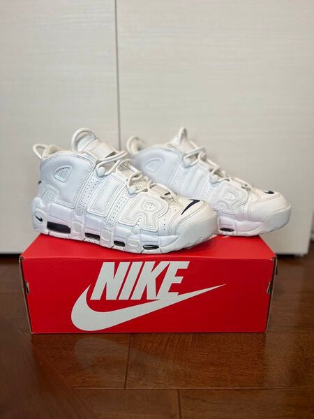 Nike Air More Uptempo "White/Midnight Navy"ナイキ GS エアモアアップテンポ