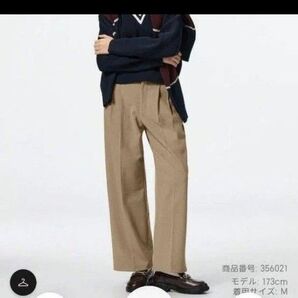 完売新品未使用 GU ジーユー タックワイドパンツ(丈標準70.0~74.0cm)