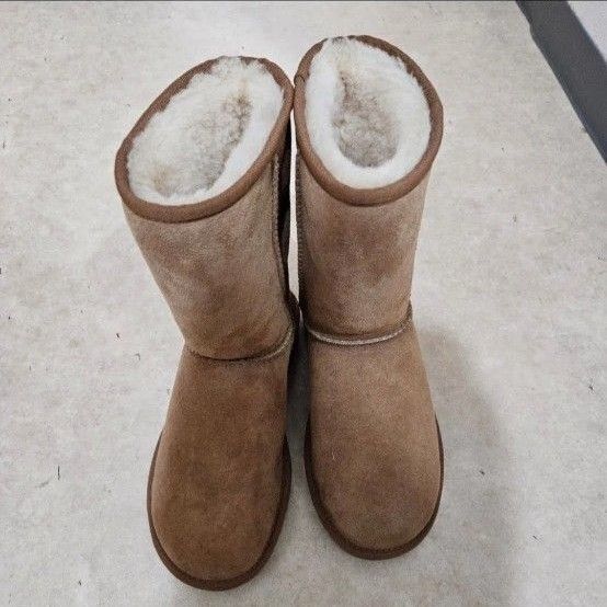 UGG アグ ムートンブーツ ブーツ キャメル ブラウン ムートン スエード