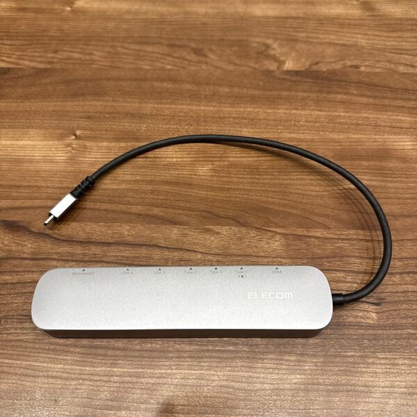 ELECOM USB Type C ドッキングステーション ハブ 8-in-1 PD 85W出力シルバーDST-C22SV