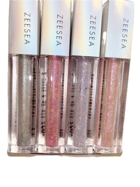 ZEESEA グリッターリキッドアイシャドウ 4色セット