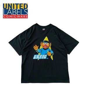 UNITED LABELS 90s プリント Tシャツ アーニー スタートレック パロディ セサミストリート