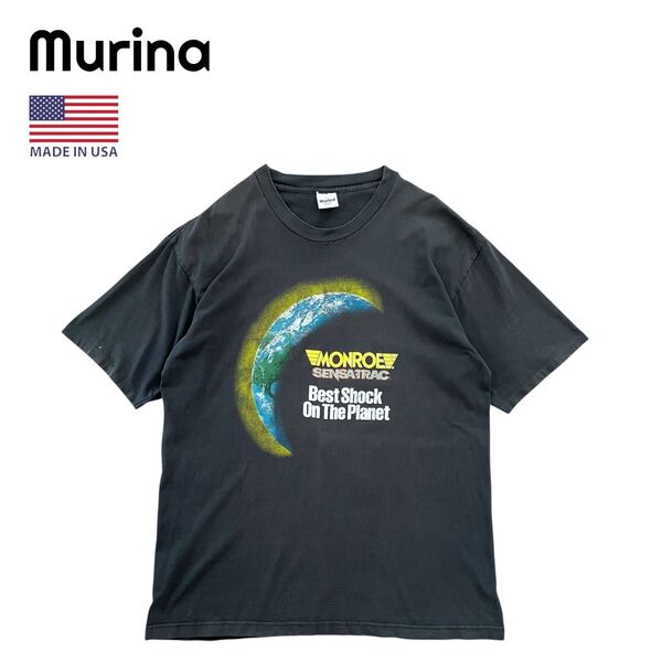 Murina 90s USA製 MONROE 地球 プリント Tシャツ 半袖 シングルステッチ