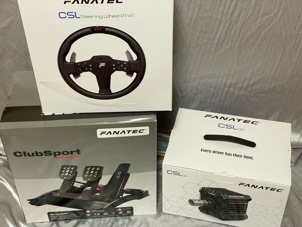 FANATEC CSL DD 5nm/ハンドルP1V2/ペダルV3 中古セット 動作品 おまけ自作8nm電源