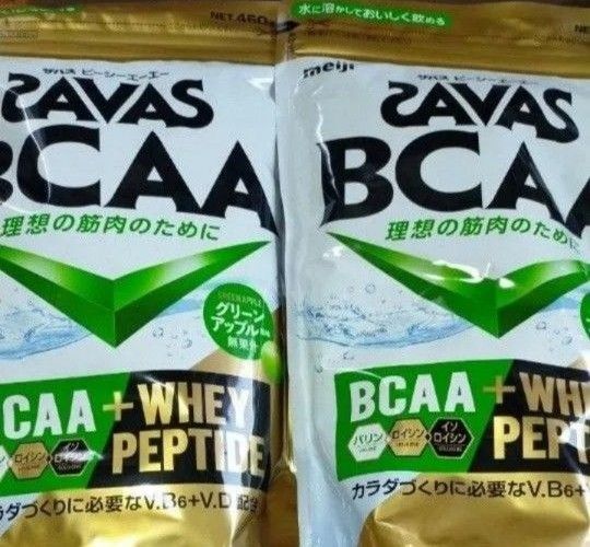 明治 ザバス SAVAS ホエイプロテイン100 グリーンアップル風味 450g 2袋