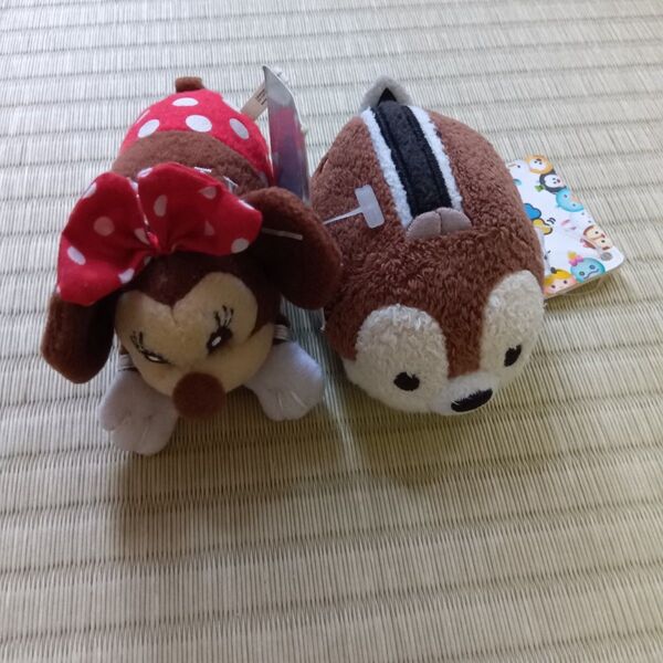 【2個セット】ディズニー ツムツム ぬいぐるみ ミニー チップ