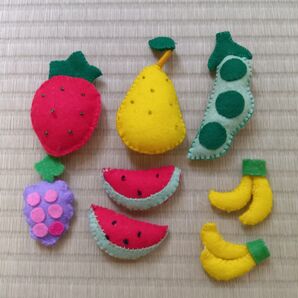 ハンドメイド フェルト フルーツ 8個セット