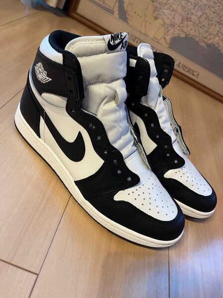 Nike Air Jordan 1 High 85 Black White 28cm ジョーダン1