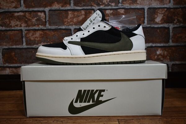 Travis Scott × Nike Women's Air Jordan 1 Low OG "Medium Olive"