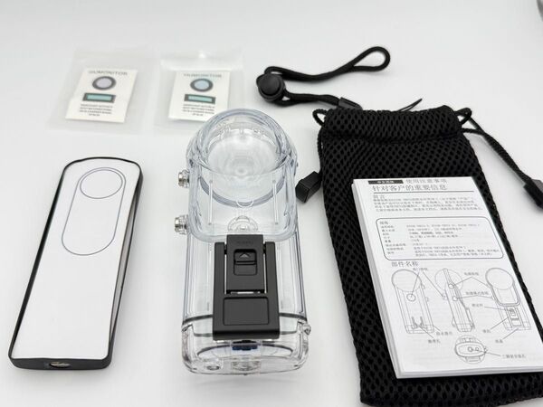 【美品】RICOH THETA 防水ケース(水中ハウジングケース) TW-1 360度カメラ専用 水中撮影用アクセサリー