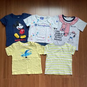 子供服 半袖Tシャツ 5枚セット まとめ売り Champion ミッキー スヌーピー GAP ZARA
