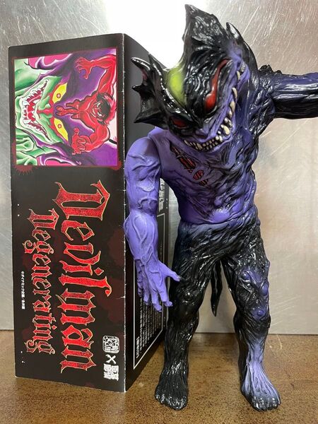 暗黒エンターテイメント デビルマン パープル ソフビ