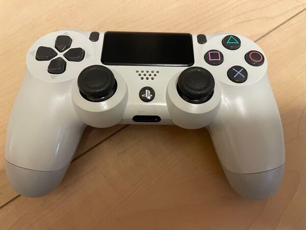 動作良好 美品 PS4 ワイヤレスコントローラー SONY デュアルショック4 ホワイト DUALSHOCK