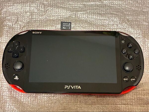 動作良好 液晶美品 初期化済 SONY PS VITA PCH-2000 ネオンオレンジ メモリーカード付き