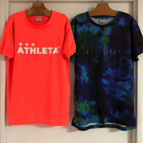 アスレタ プラクティスシャツ ジュニア 160 2着セット Tシャツ プラシャツ ゲームシャツ ピステ ATHLETA