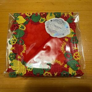 【ラスト新品】近沢レース 限定 パプリカ レッド 赤 タオルハンカチ
