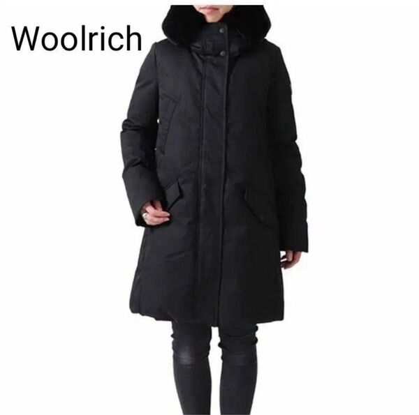 【美品】Woolrich ウールリッチ コクーンパーカ ファー付き ダウンコート WWCPS2869 レディース XS