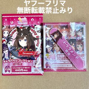 ウマ娘 ドゥラメンテ 担当称号アクリルバッジコレクション キャラバッジコレクション 缶バッジ 2点セット まとめ売り