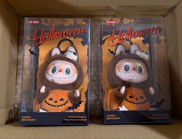 POPMART LABUBU ハロウィン パーティー パンプキン ぬいぐるみ