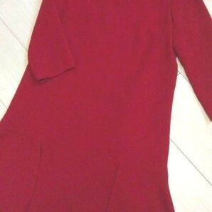 美品Tara Jarmon高級ワンピース 深い赤 タラジャーモン イトキンワンピース エムズグレイシー ジャスグリッティー好きな方