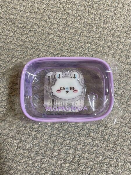 ちいかわ ぷっくりクリアミニポーチモモンガ