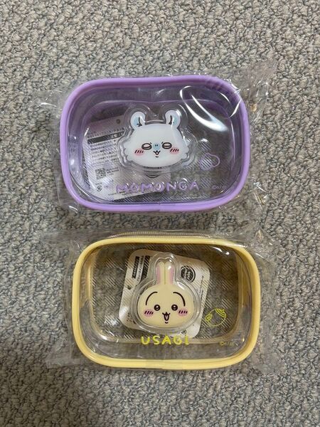 ちいかわ ぷっくりクリアミニポーチうさぎモモンガ