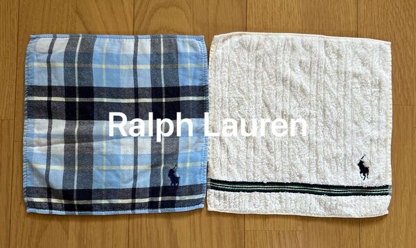 Ralph Lauren ラルフローレン タオルハンカチ 2枚セット